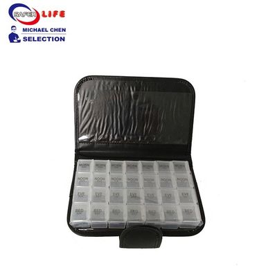 Pill box C724 wallet pill box timer medicine wallet pill box case